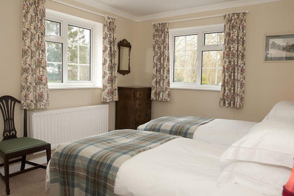 Twin aspect bedroom with ample storage space.