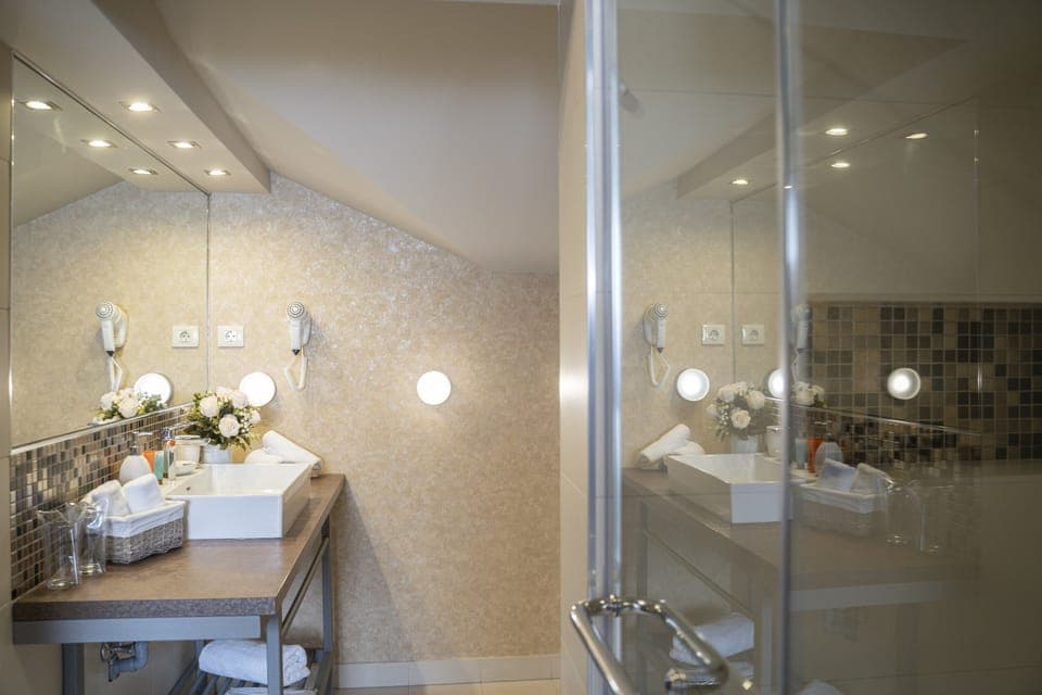 Superior Suite | Bathroom | Shower, free toiletries, hair dryer, towels