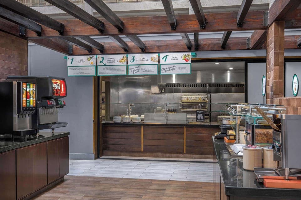 Free daily buffet breakfast