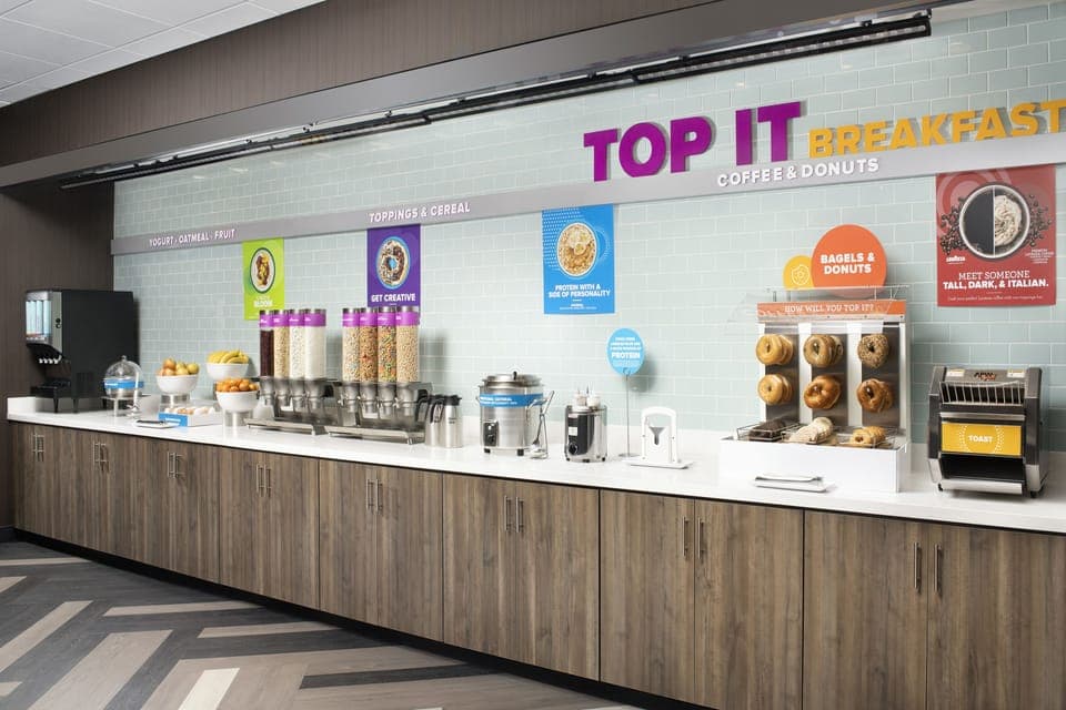 Free daily buffet breakfast