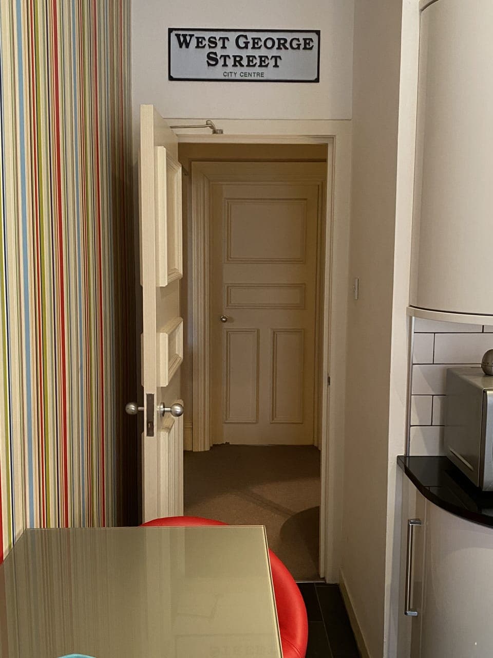 Kitchen: wee reminder of where you are