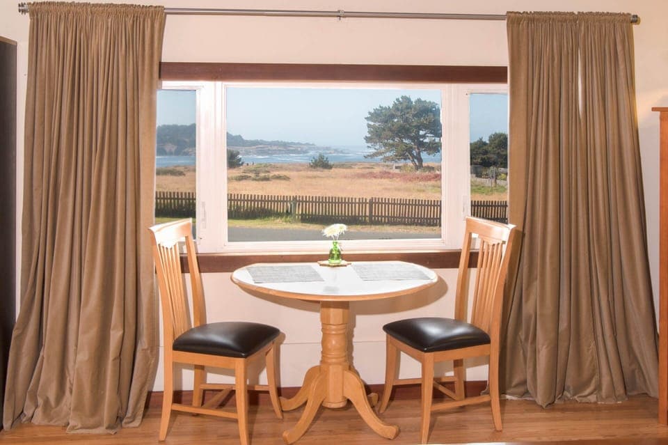 Dining table with view