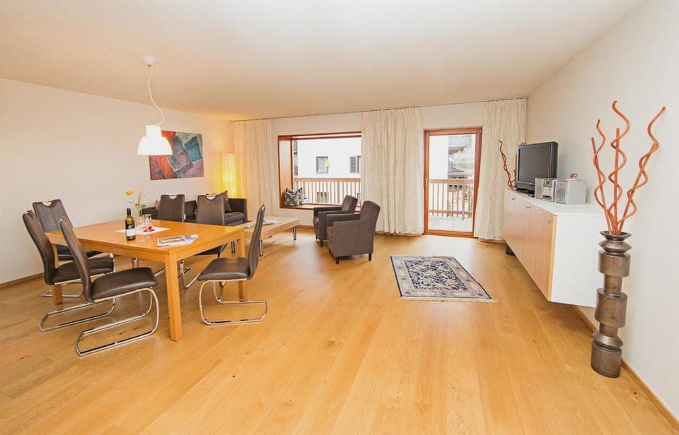 Flat-screen TV, DVD player