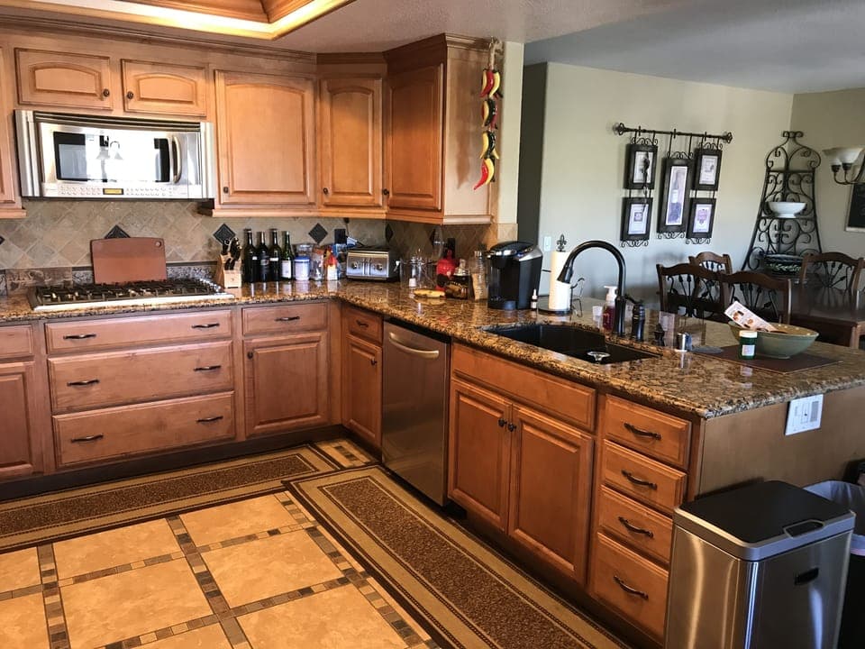 Remodeled Kitchen with Upgraded Viking Appliances and Coffee Service Included.