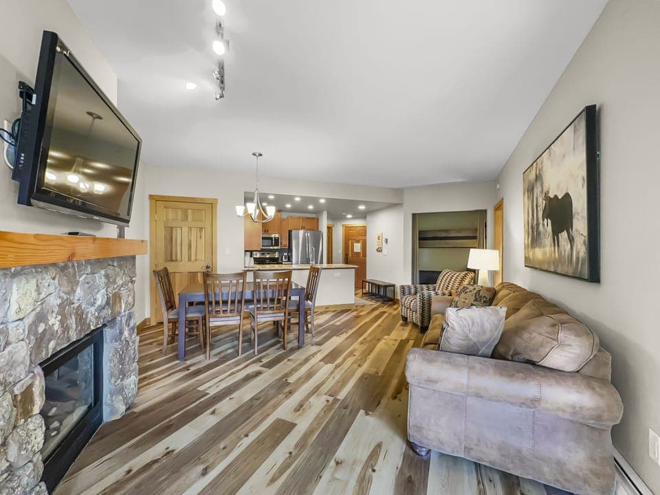 Condo, 1 Bedroom | Living area | Flat-screen TV, DVD player