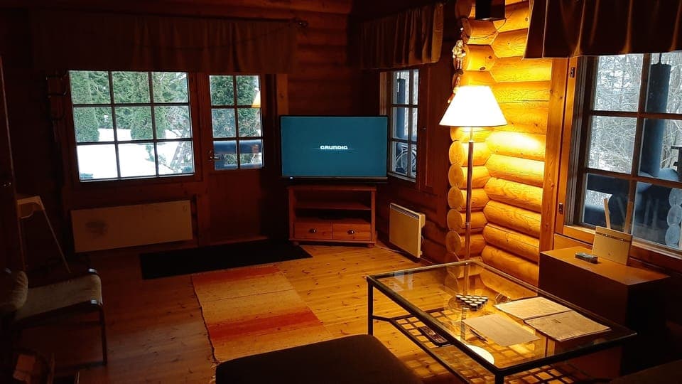 Cottage, 3 Bedrooms, Sauna, Slope side (Sleeping Loft ) | Living area | Flat-screen TV, DVD player