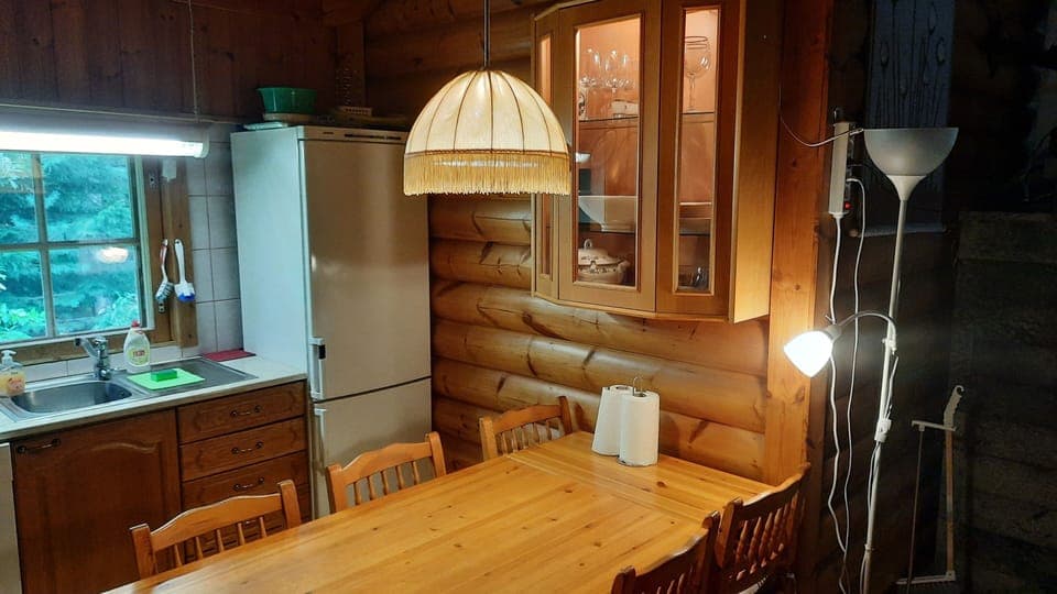 Cottage, 3 Bedrooms, Sauna, Slope side (Sleeping Loft ) | Private kitchen | Full-size fridge, microwave, oven, stovetop