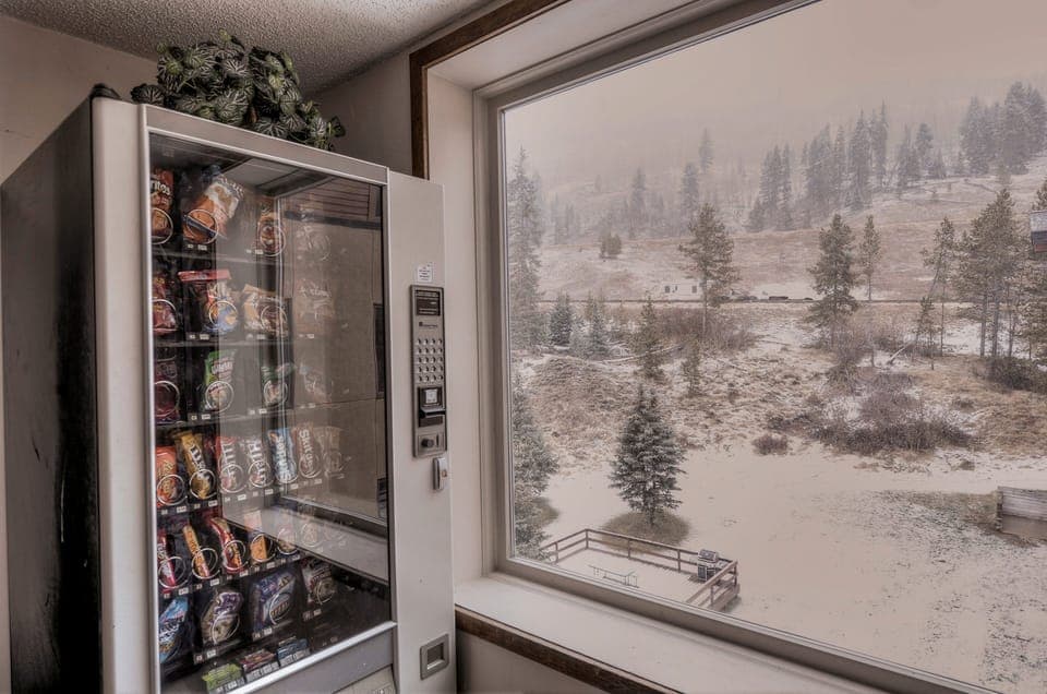 Soft Drink and Snack Vending Machines outside the Laundry Room on the 4th floor.