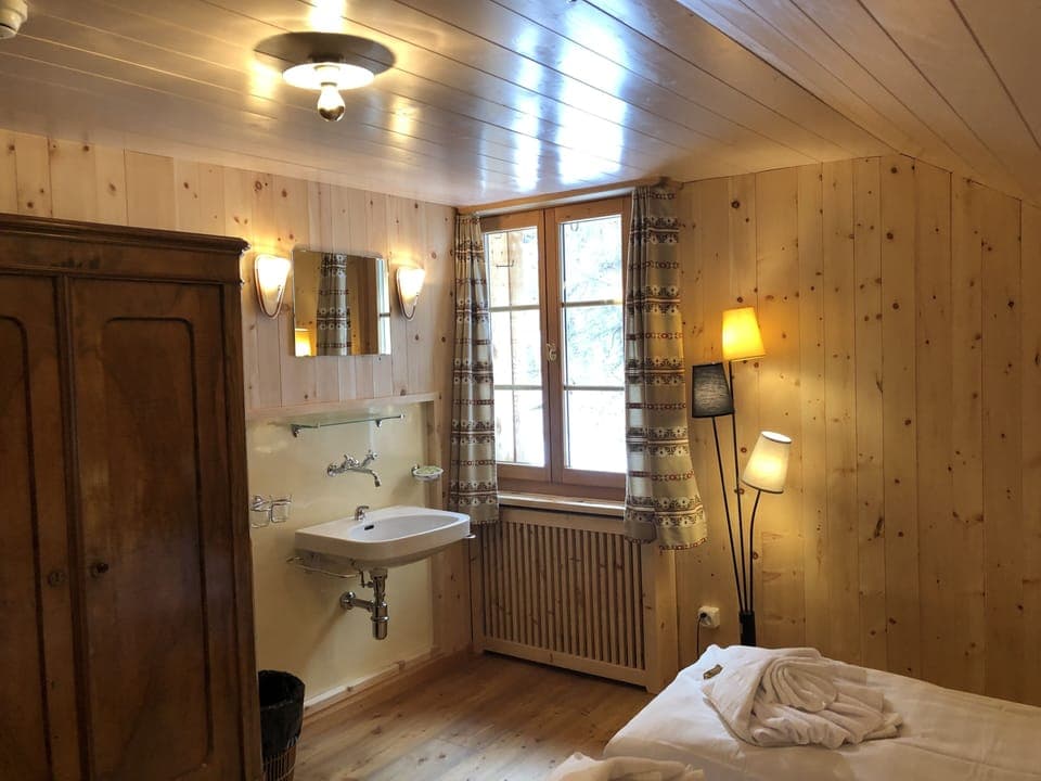 Double Room, Shared Bathroom, Mountain View | Free WiFi, bed sheets