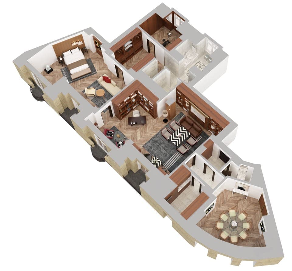 Presidential Suite | Premium bedding, memory foam beds, minibar, in-room safe