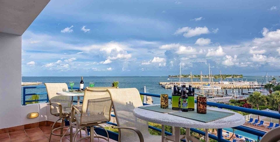 The views of the harbor from your spacious balcony are simply stunning...