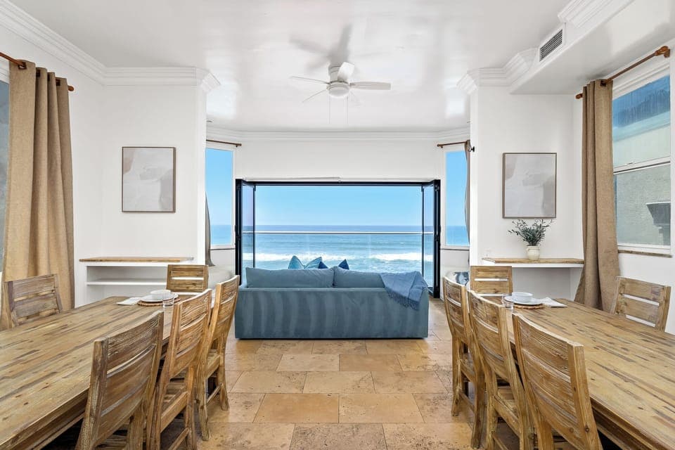 Open Concept Dining with Open Ocean Views