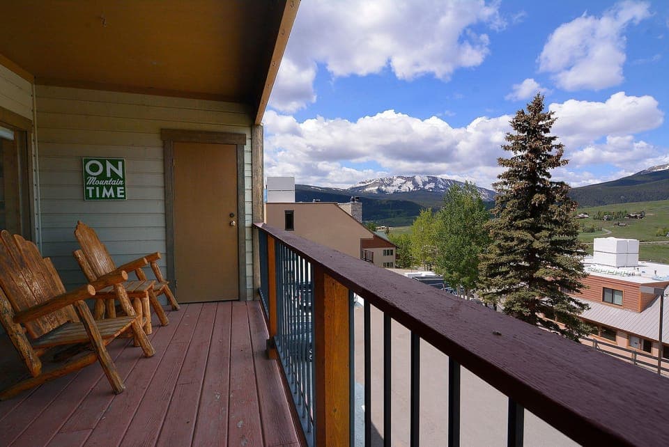 West facing deck