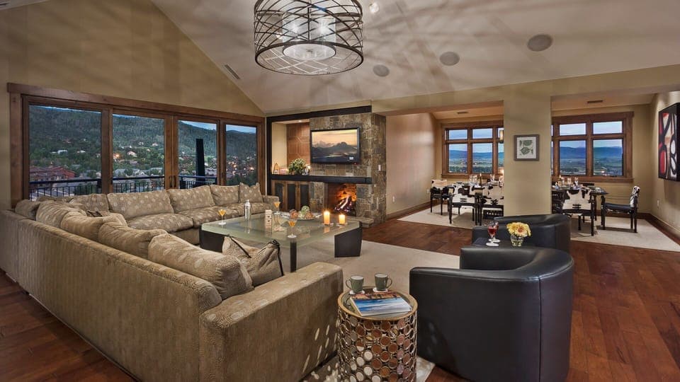 Great Room, Main Level - With vaulted ceiling