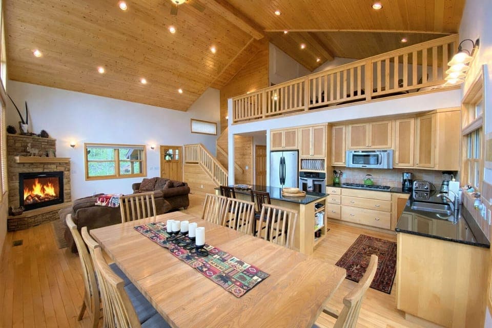 Open Kitchen and Dining Area