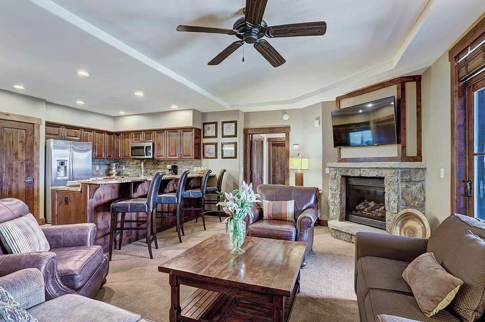 Living Room - Crystal Peak Lodge 7304 - Breckenridge Vacation Rental