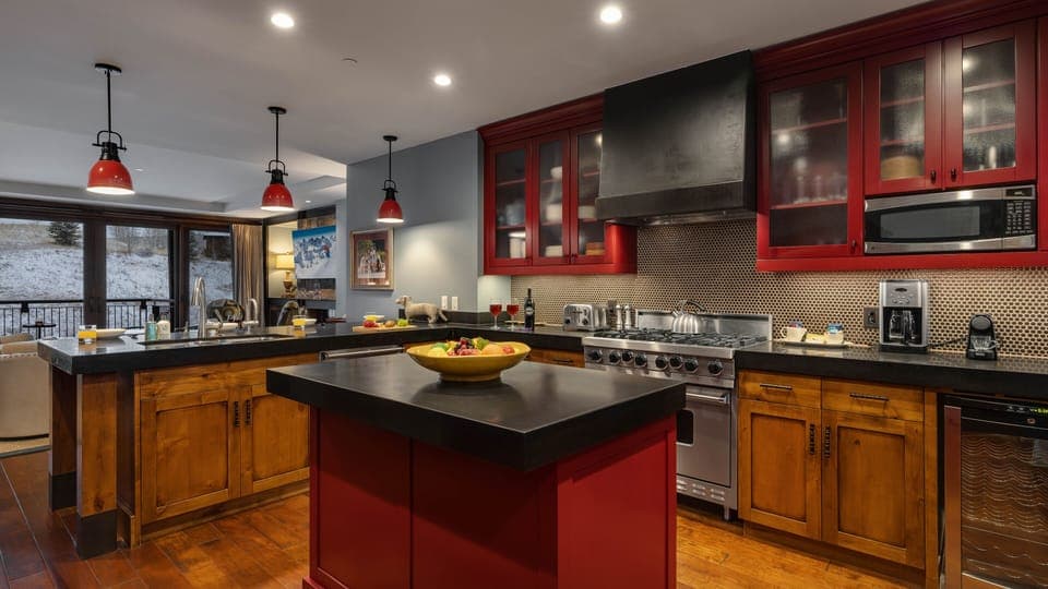 Kitchen, Main Level - Large island and open layout