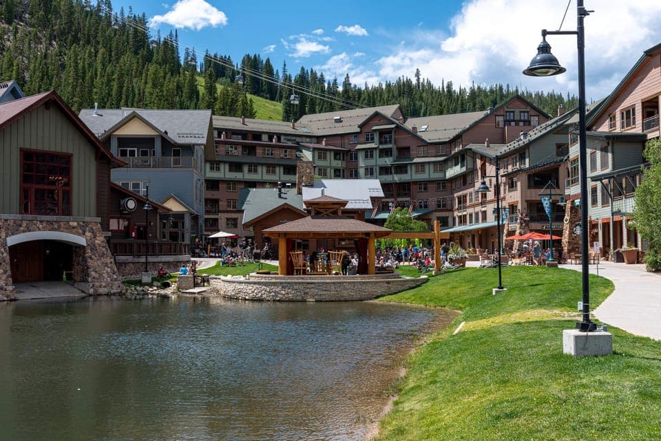 Waterfront and mountain views at Winter Park Resort