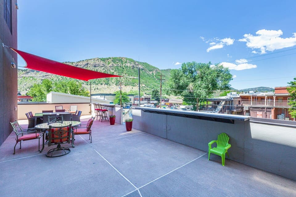 Mears outdoor patio space