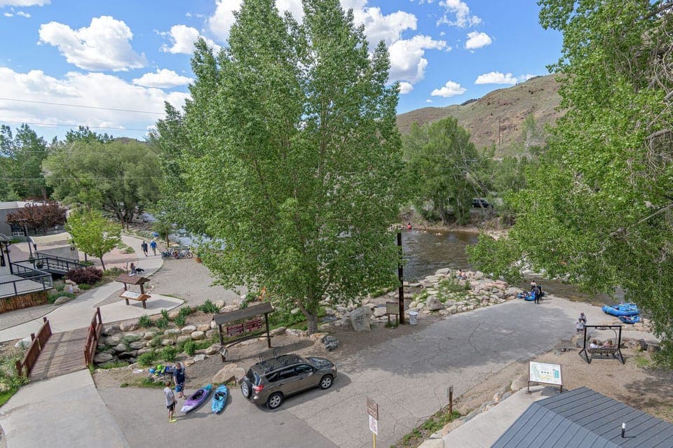 ~View of Salida's Whitewater river park