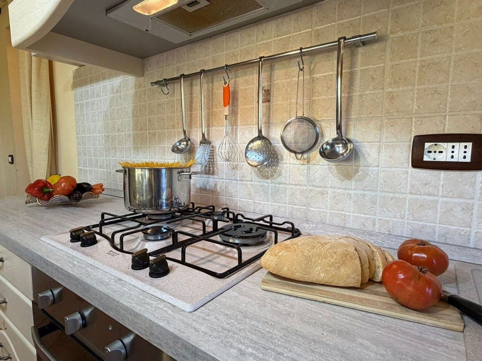 Kitchen, Kitchen Appliance, Countertop, Kitchen Stove, Gas Stove, Stove, Cooktop, Major Appliance, Home Appliance