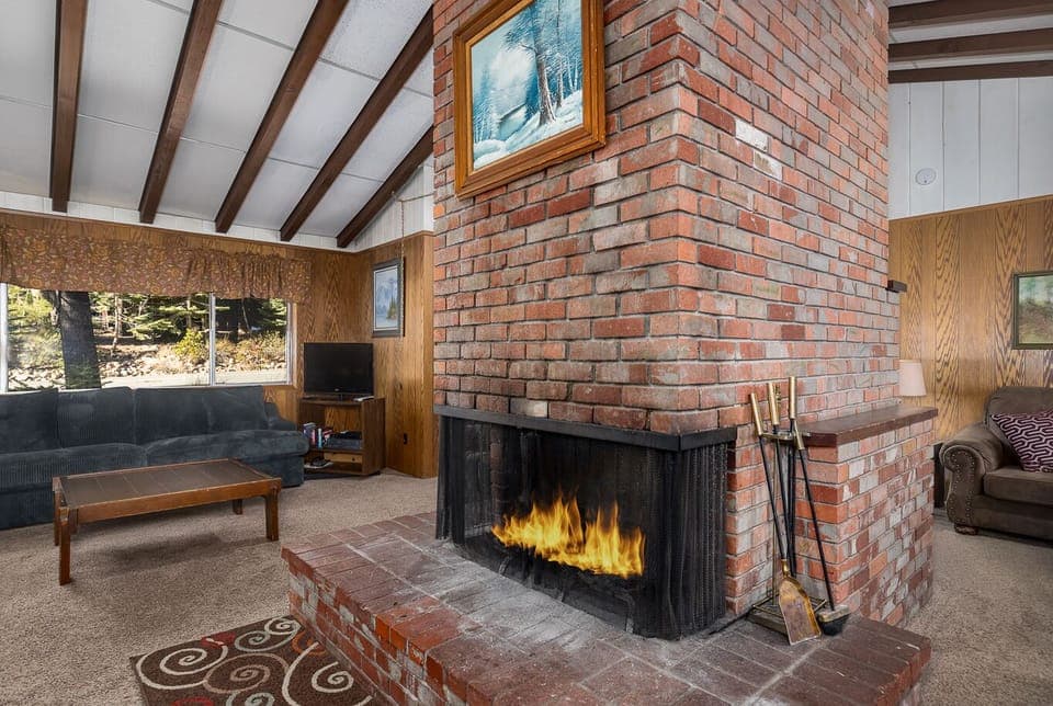 Wood Burning Fireplace