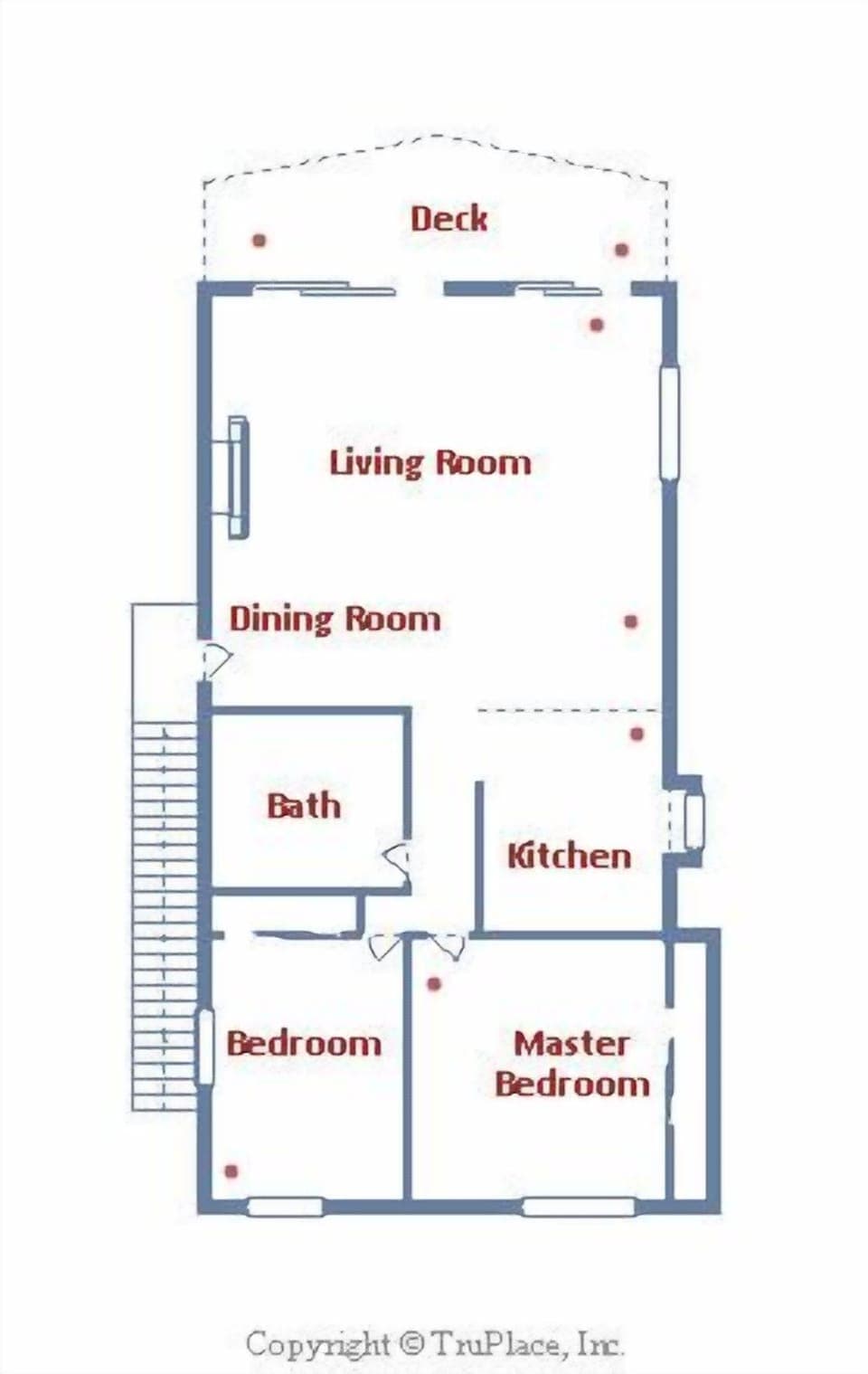 Floor Plan: Main Level - Upstairs