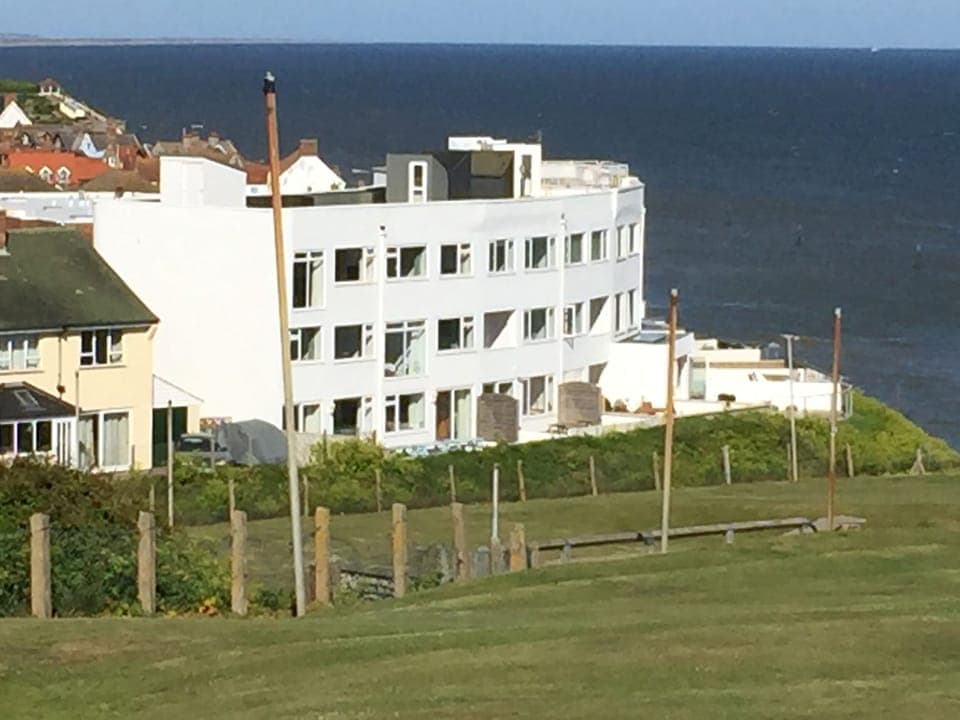 Seacliff as seen from the putting green (Salty Towers in middle of terrace)