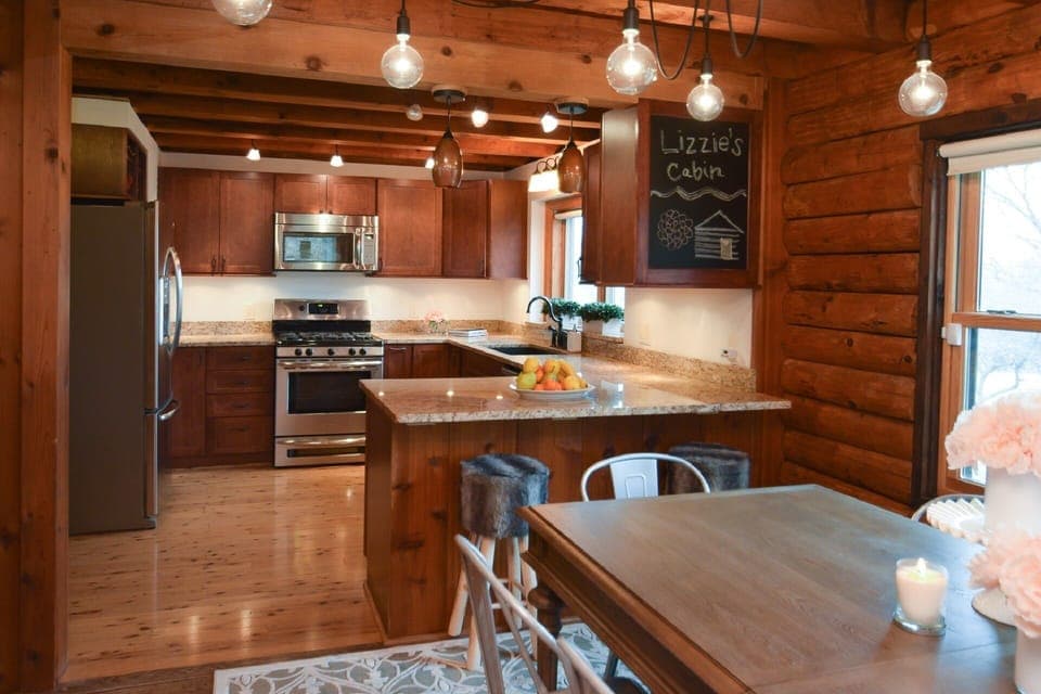 The kitchen 