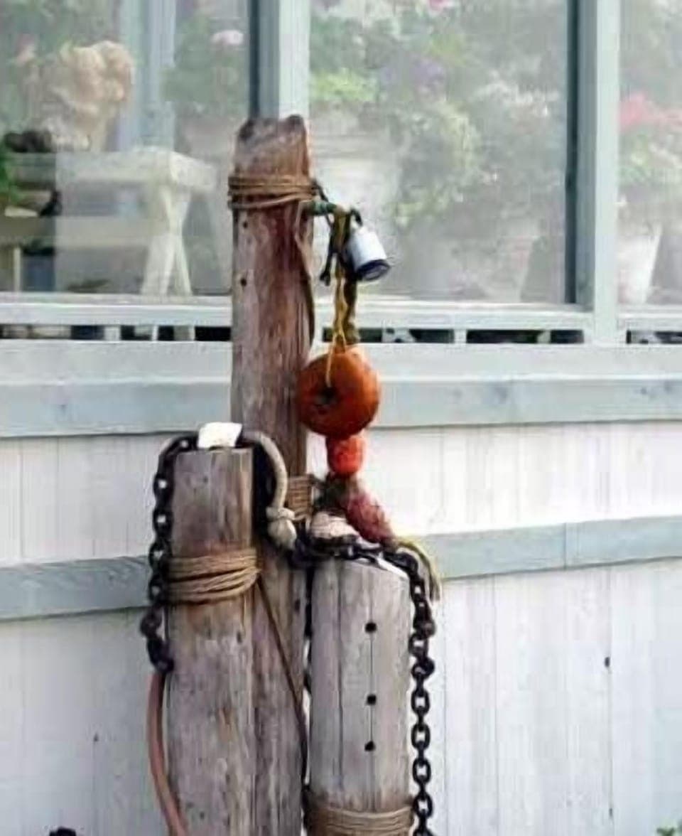 At the base of the beach steps--Hot and Cold Shower