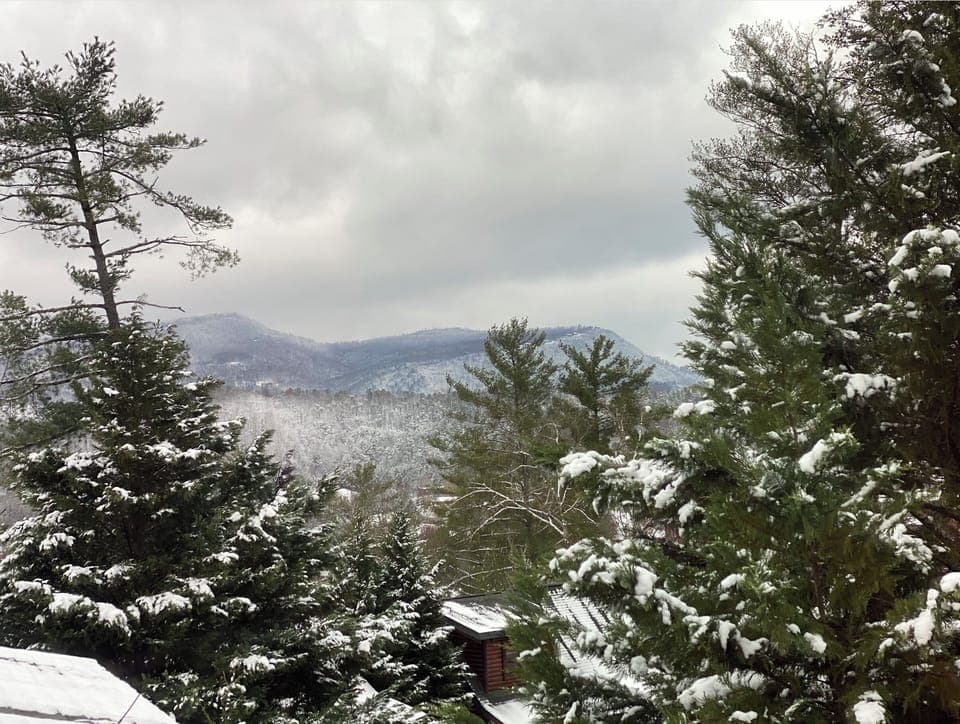 The view from our cabin 