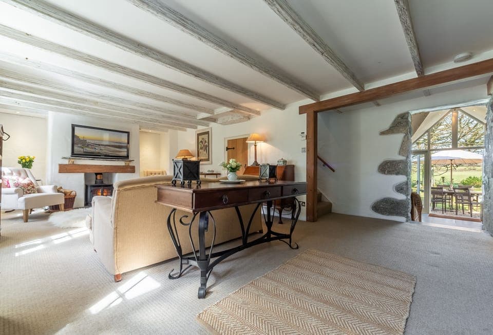 Ground floor: Sitting room with wood burning stove