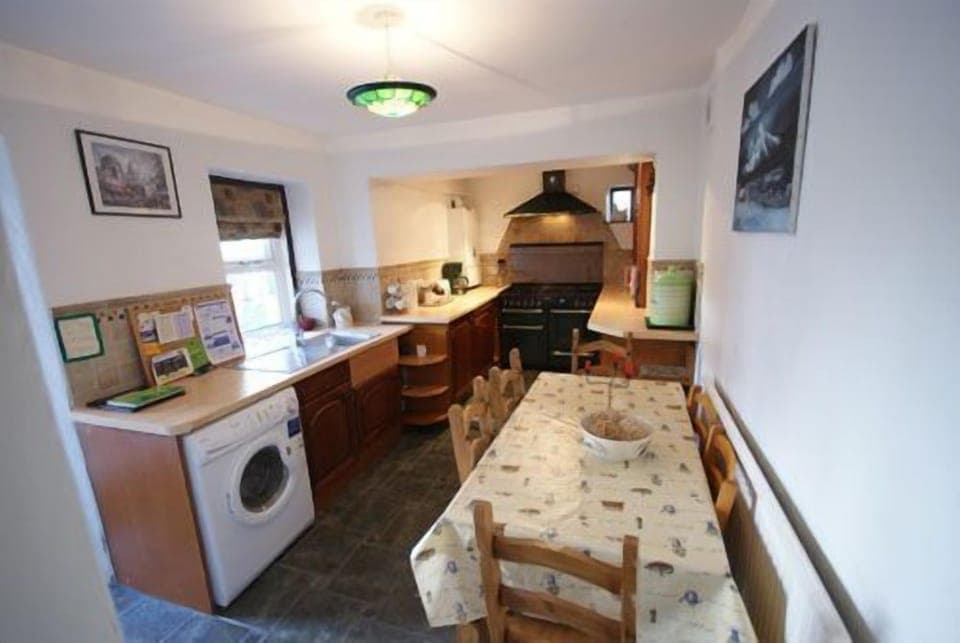 kitchen and dining area