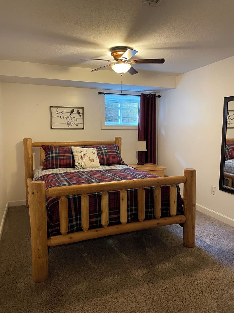 Bedroom #7 - lower level with a queen bed and entry into bathroom #4
