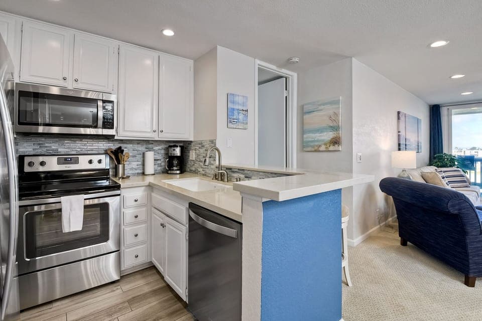 A well equipped kitchen