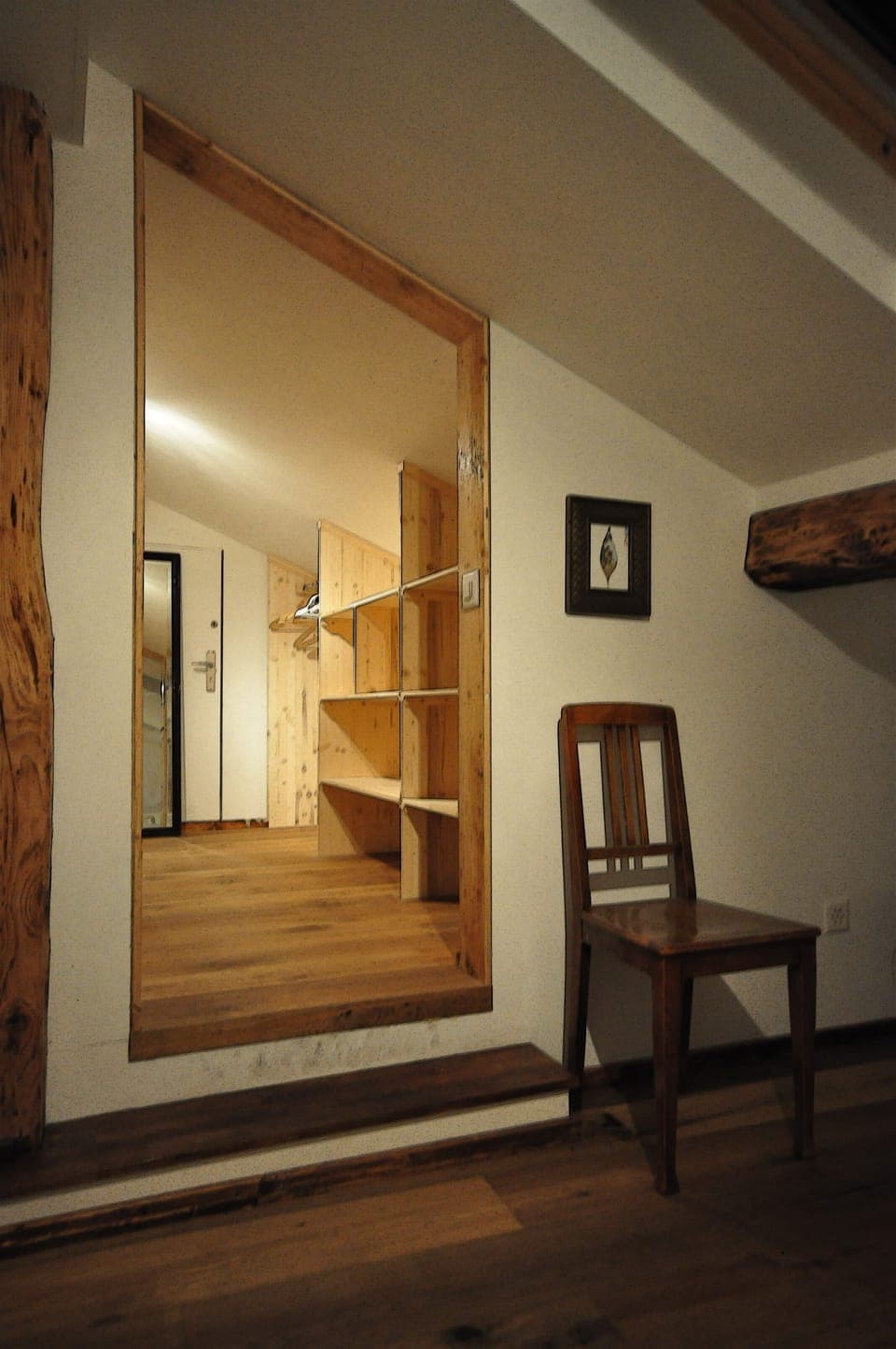 Master bedroom walk in wardrobe.  