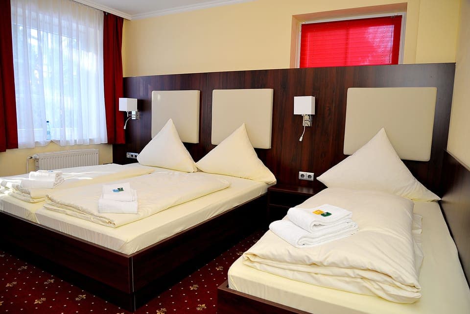 Triple Room | Premium bedding, minibar, desk, blackout drapes