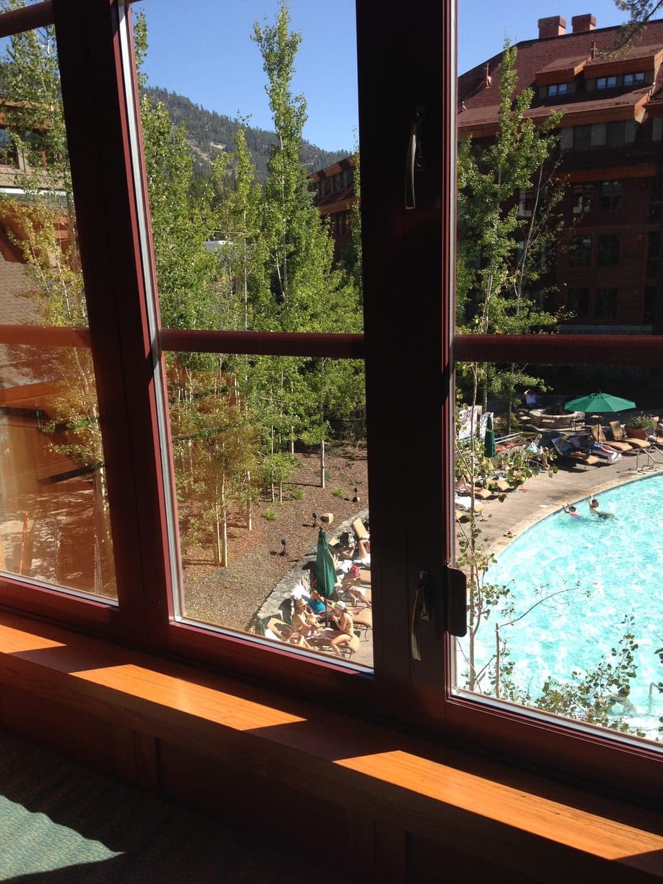 View from 1 of 2 window box cushion/bed option 4' x 6'