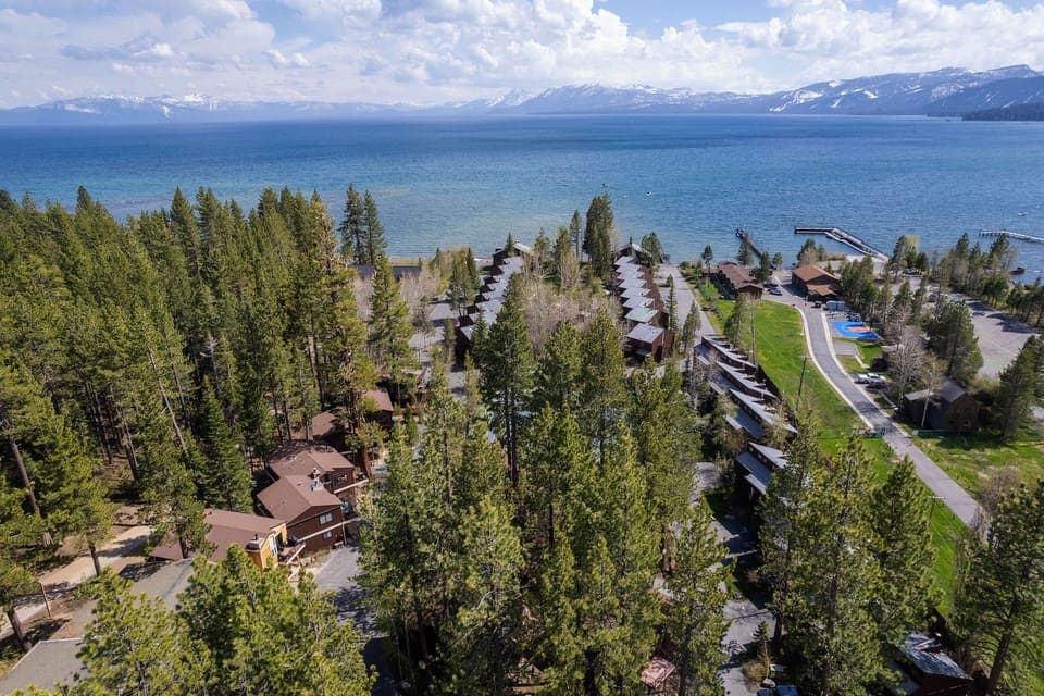 St Francis 14 Exterior Aerial of Complex and Lake Tahoe - St Francis 14 Exterior Aerial of Complex and Lake Tahoe