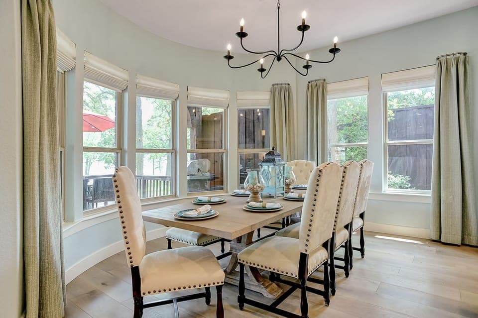 dining room table, seats 8