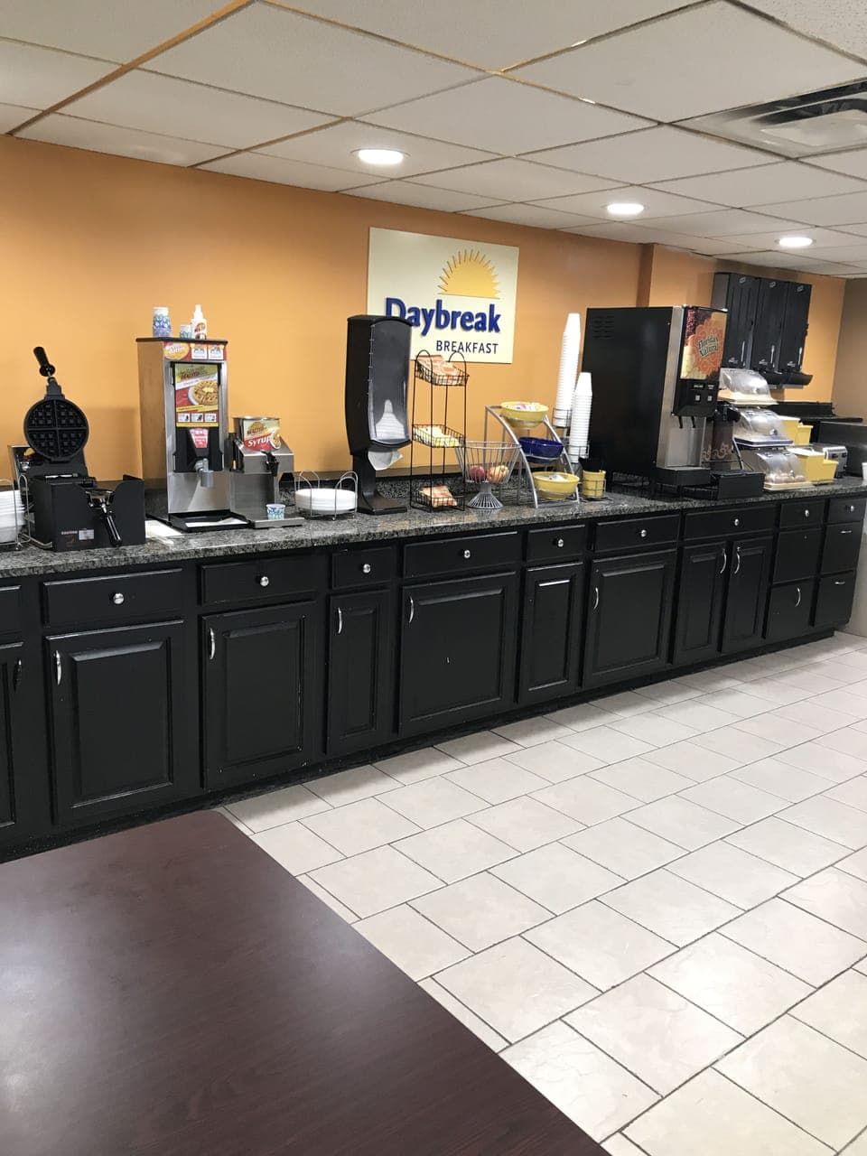 Free daily on-the-go breakfast