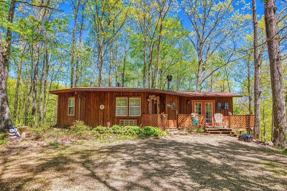 Two Owls and A View. Our first cabin in the Smokies!