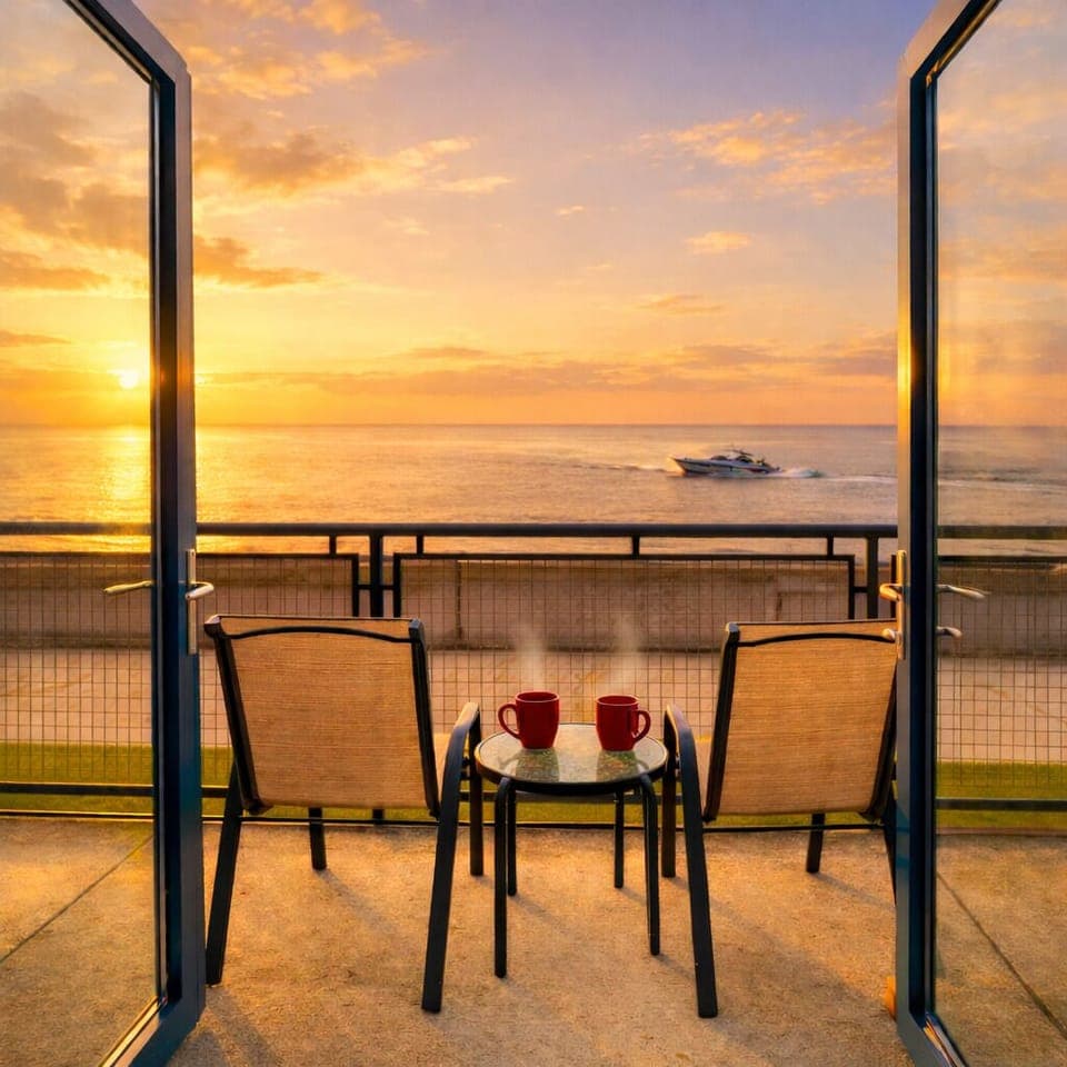 Lakeside Serenity
Step onto your private patio and take in the breathtaking views of Lake Erie. Enjoy your morning coffee with the fresh lake breeze or unwind with a cup of coffee as the waves roll in.