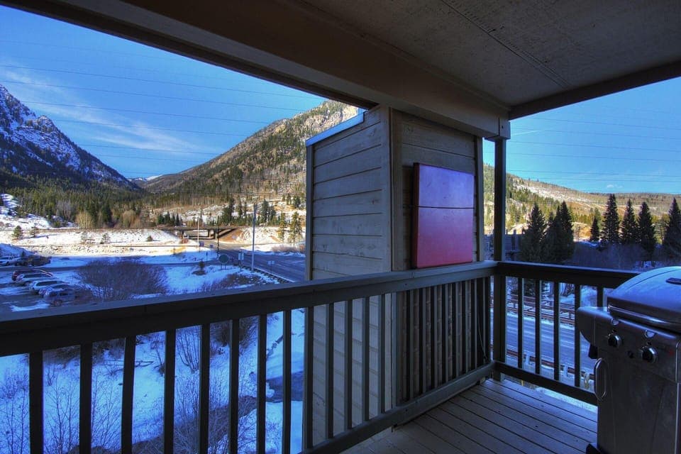 Beautiful winter views from deck