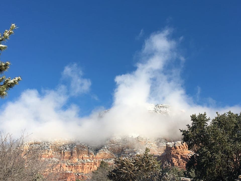 Sedona is mystical in the winter.