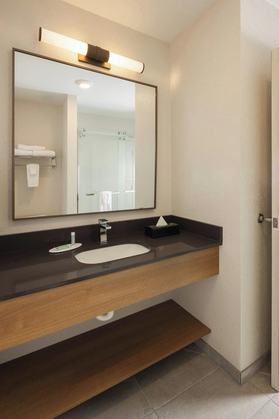 Free toiletries, hair dryer, towels
