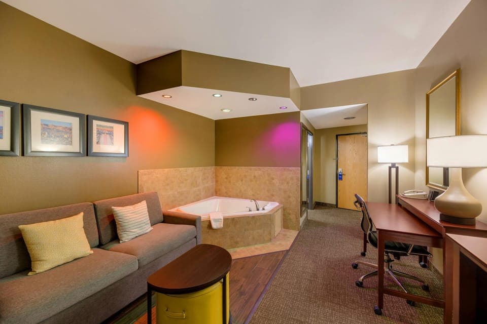 Desk, iron/ironing board, free cribs/infant beds, free WiFi