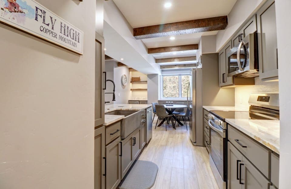 Condo, 2 Bedrooms | Private kitchen | Fridge, microwave, oven, dishwasher