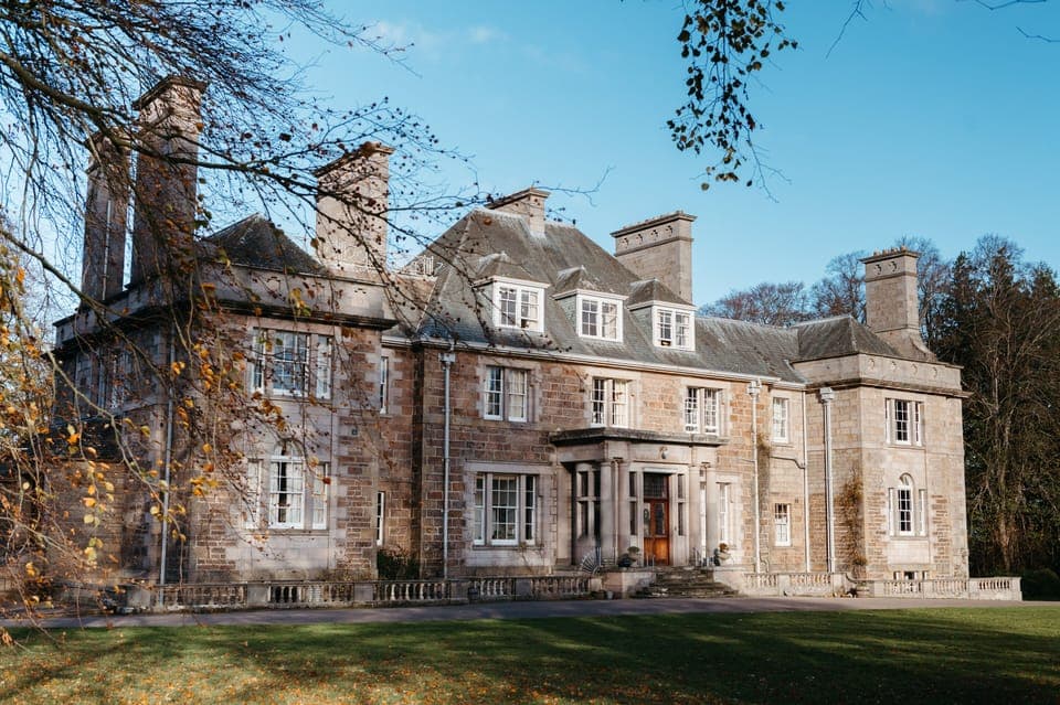 Burgie House from the garden.