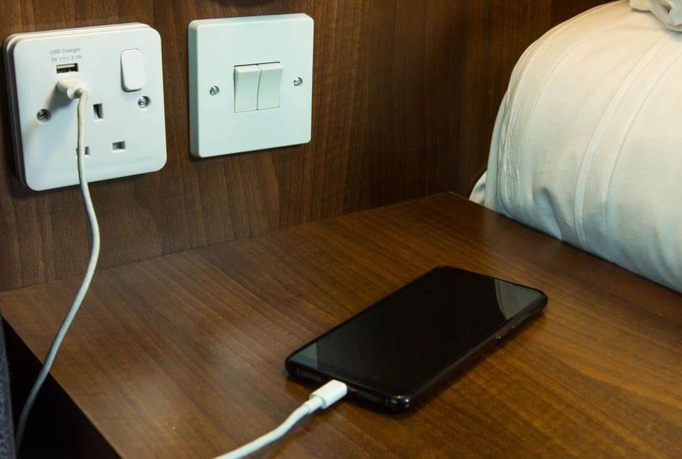 Desk, blackout drapes, soundproofing, iron/ironing board